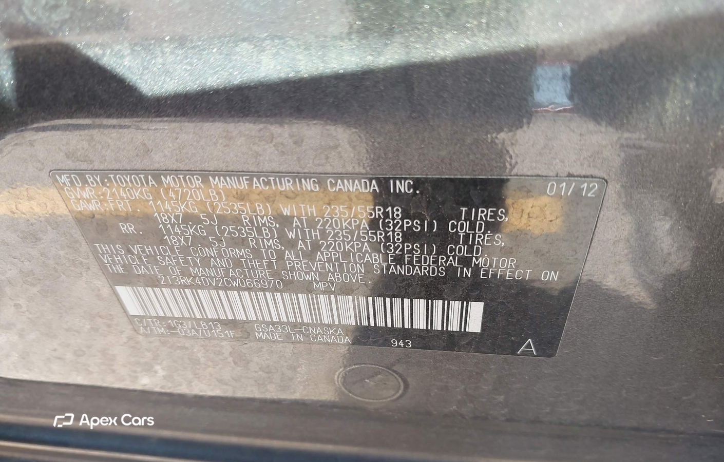Toyota RAV 4 2012