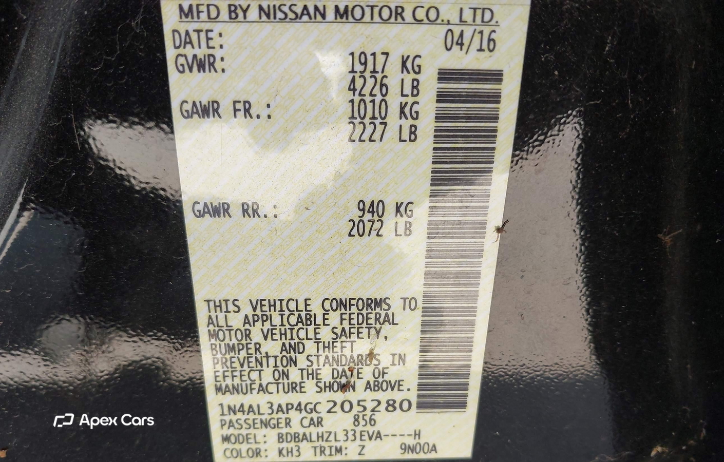 Nissan Altima 2016
