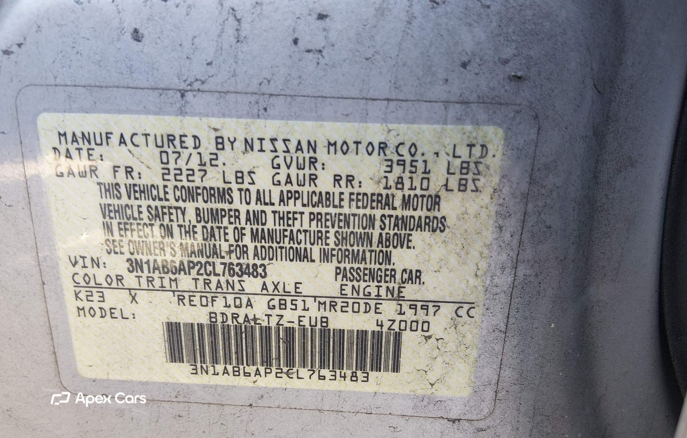 Nissan Sentra 2012