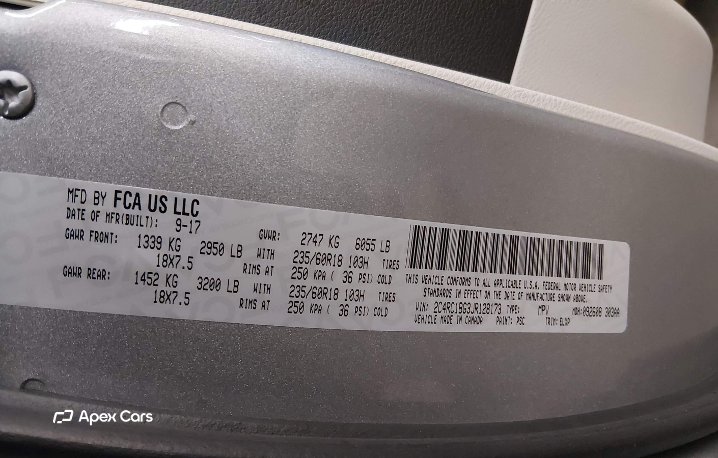 Chrysler Pacifica 2018
