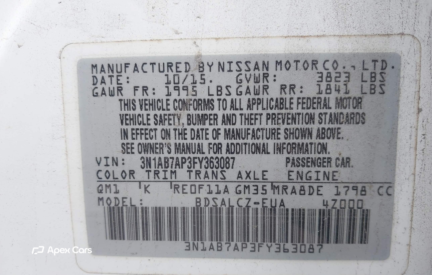 Nissan Sentra 2015