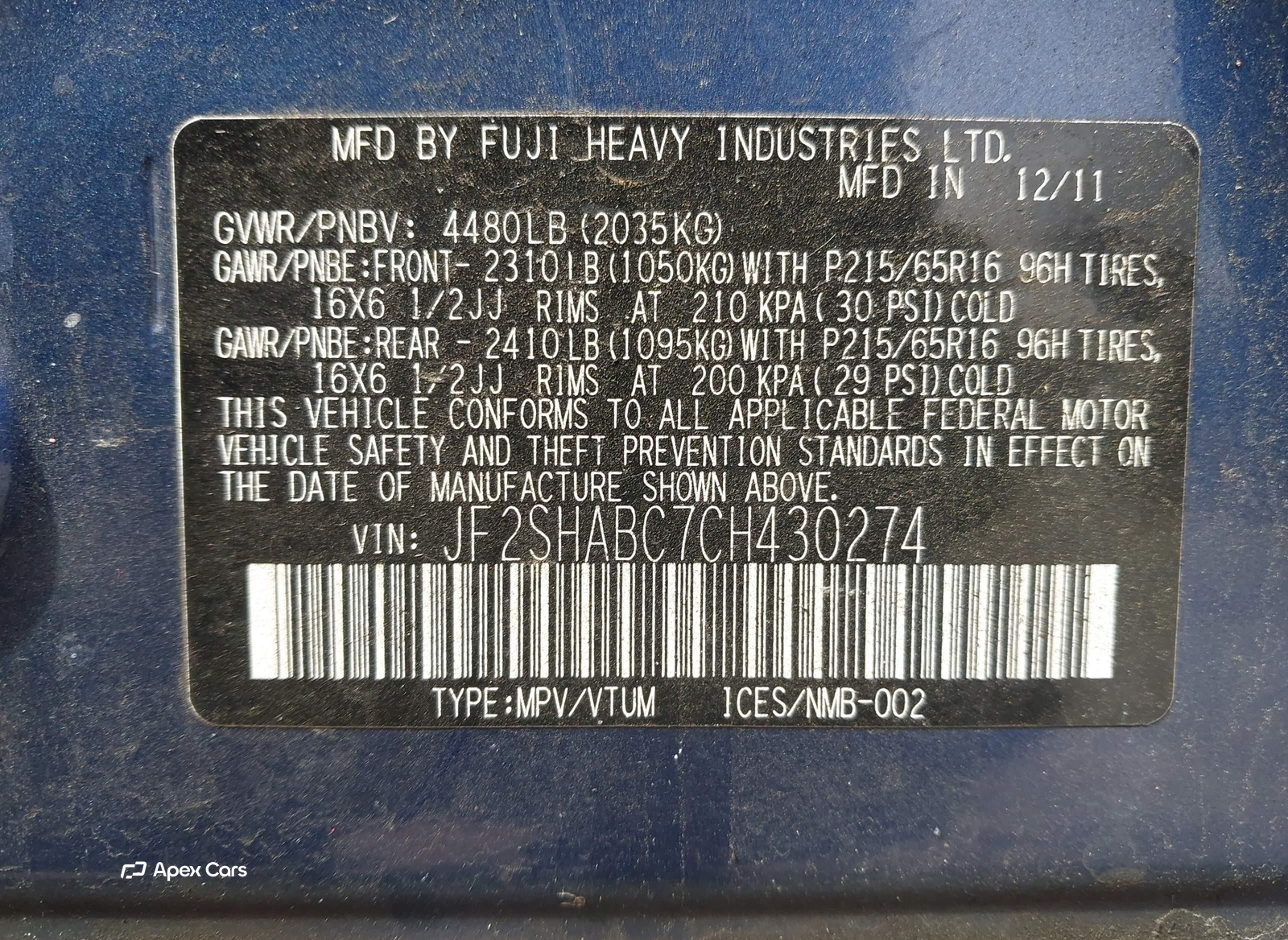 Subaru Forester 2012