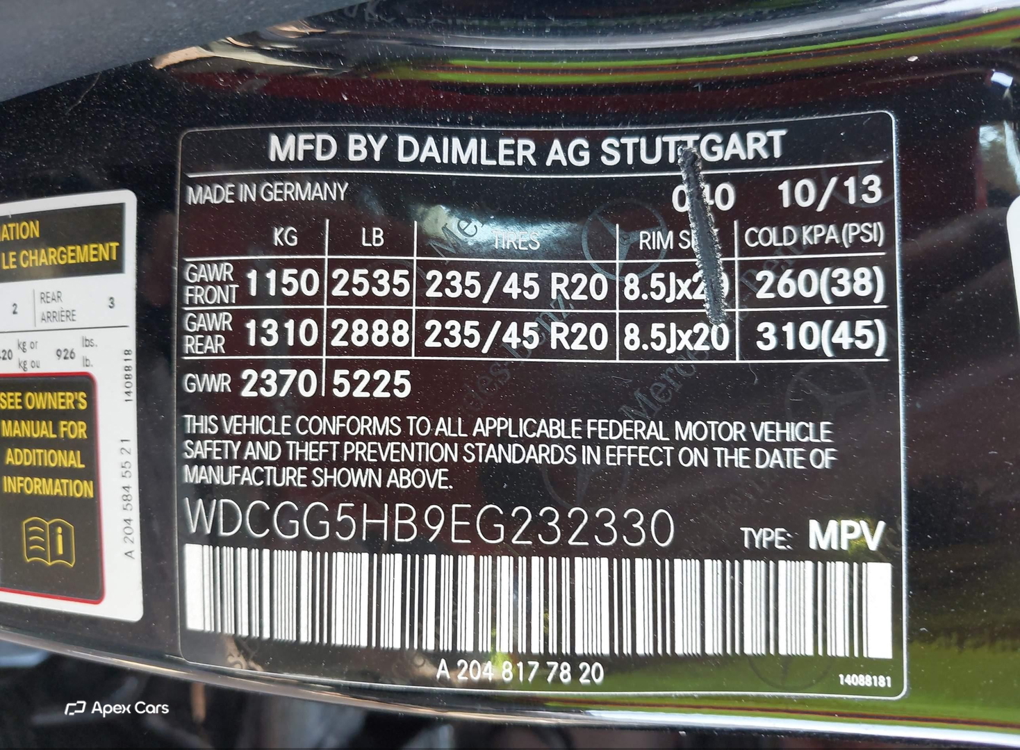 Mercedes-Benz GLK-klasse 2014