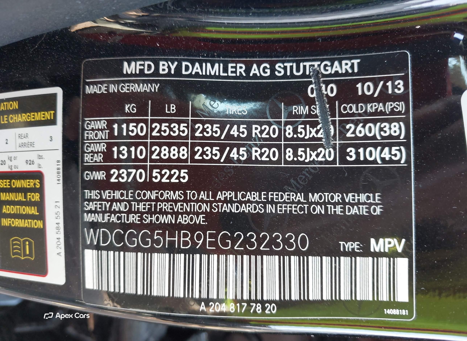 Mercedes-Benz GLK-klasse 2014