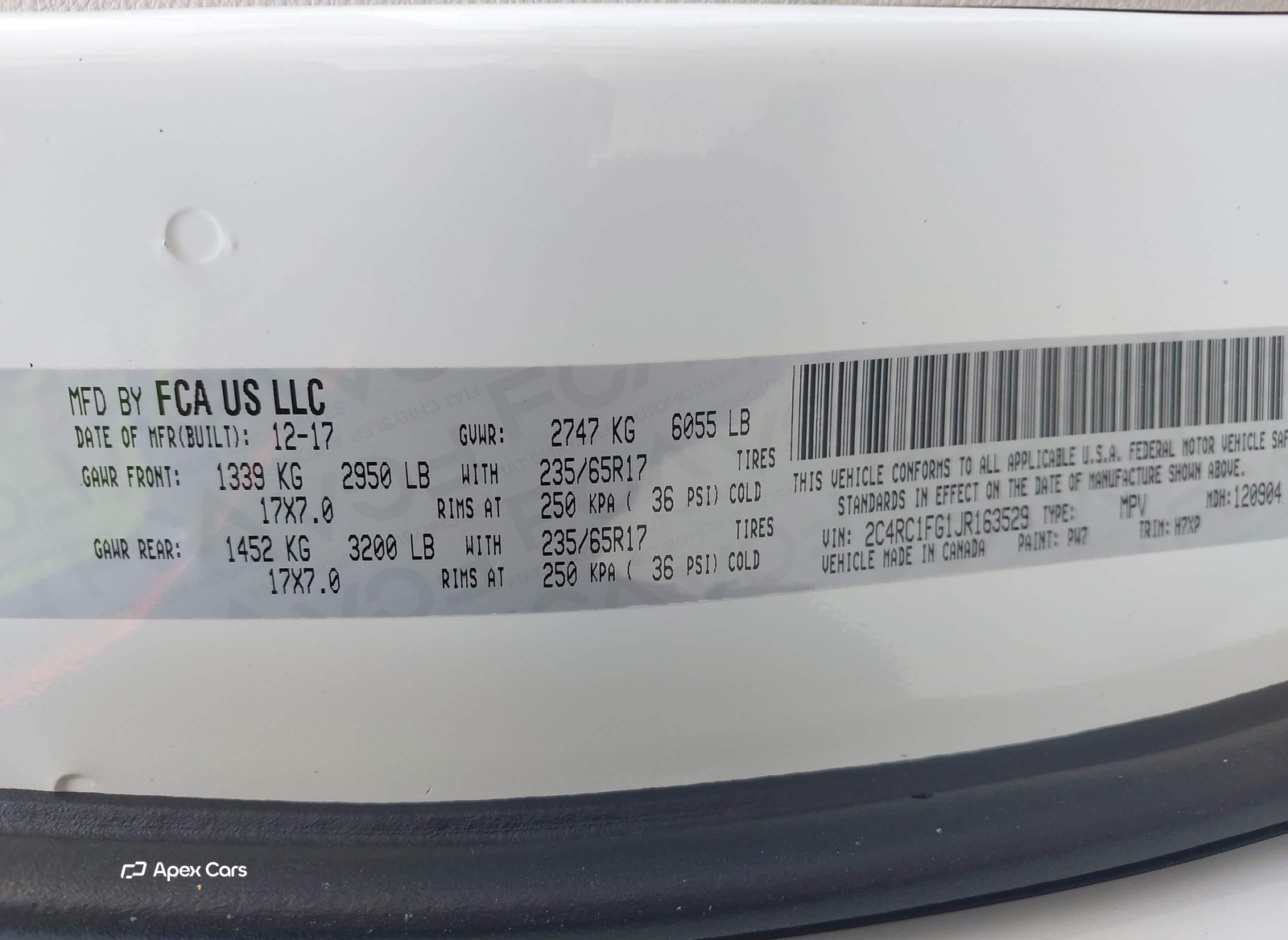 Chrysler Pacifica 2018