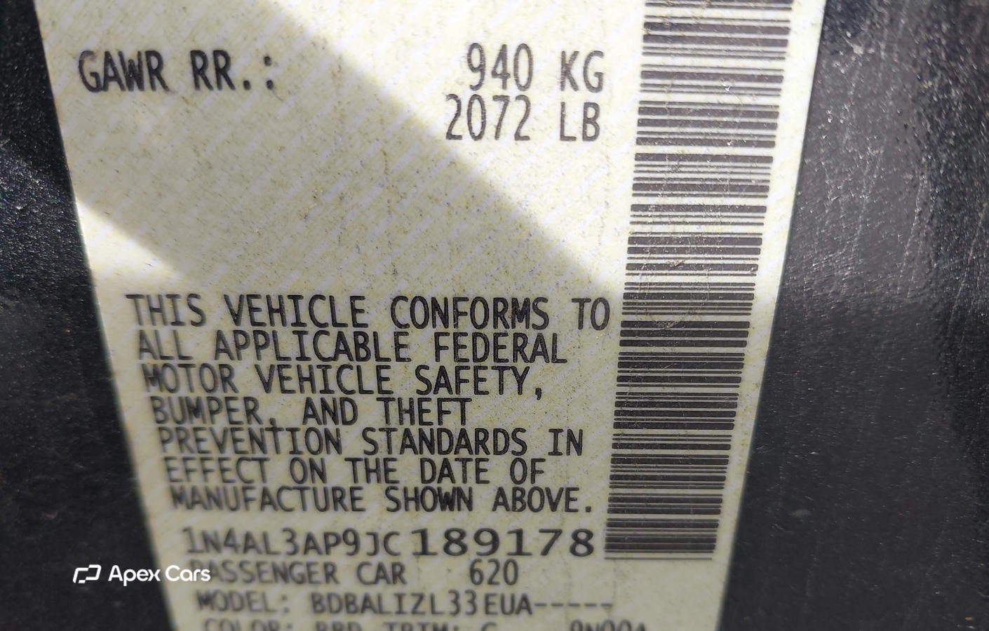Nissan Altima 2018