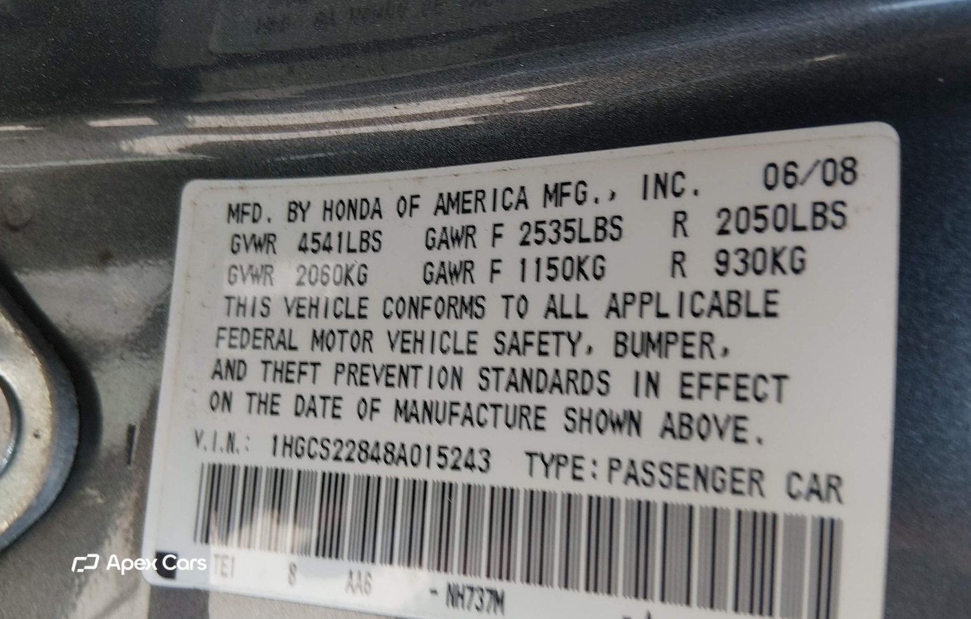 Honda Accord 2008