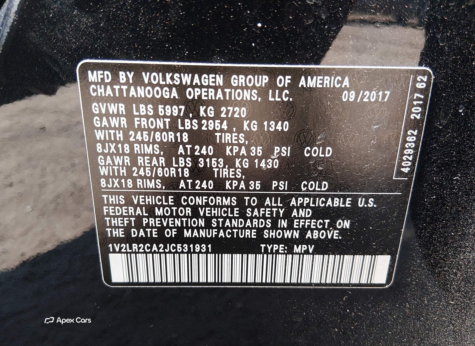 Volkswagen Atlas 2018