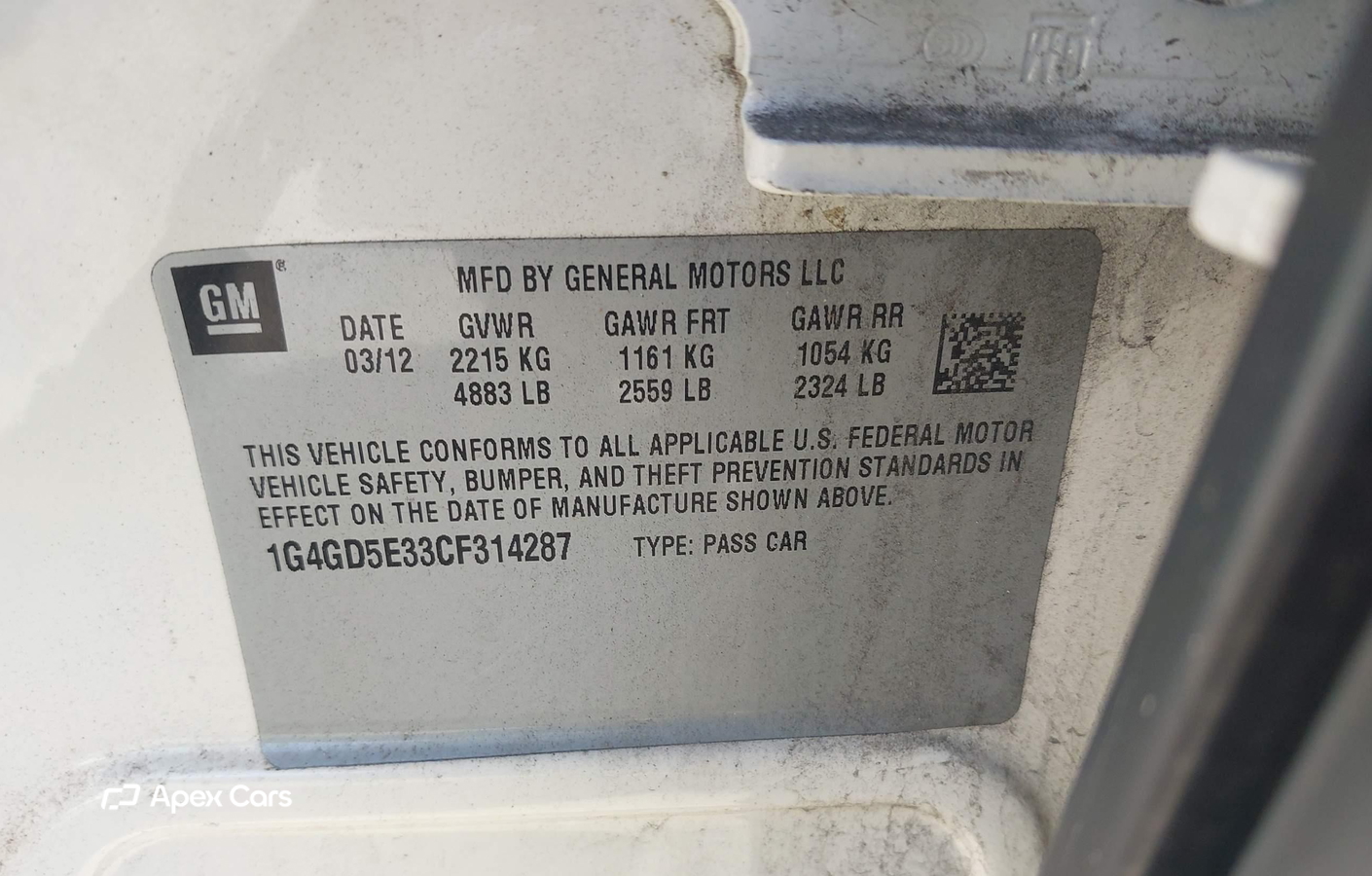 Buick LaCrosse 2012
