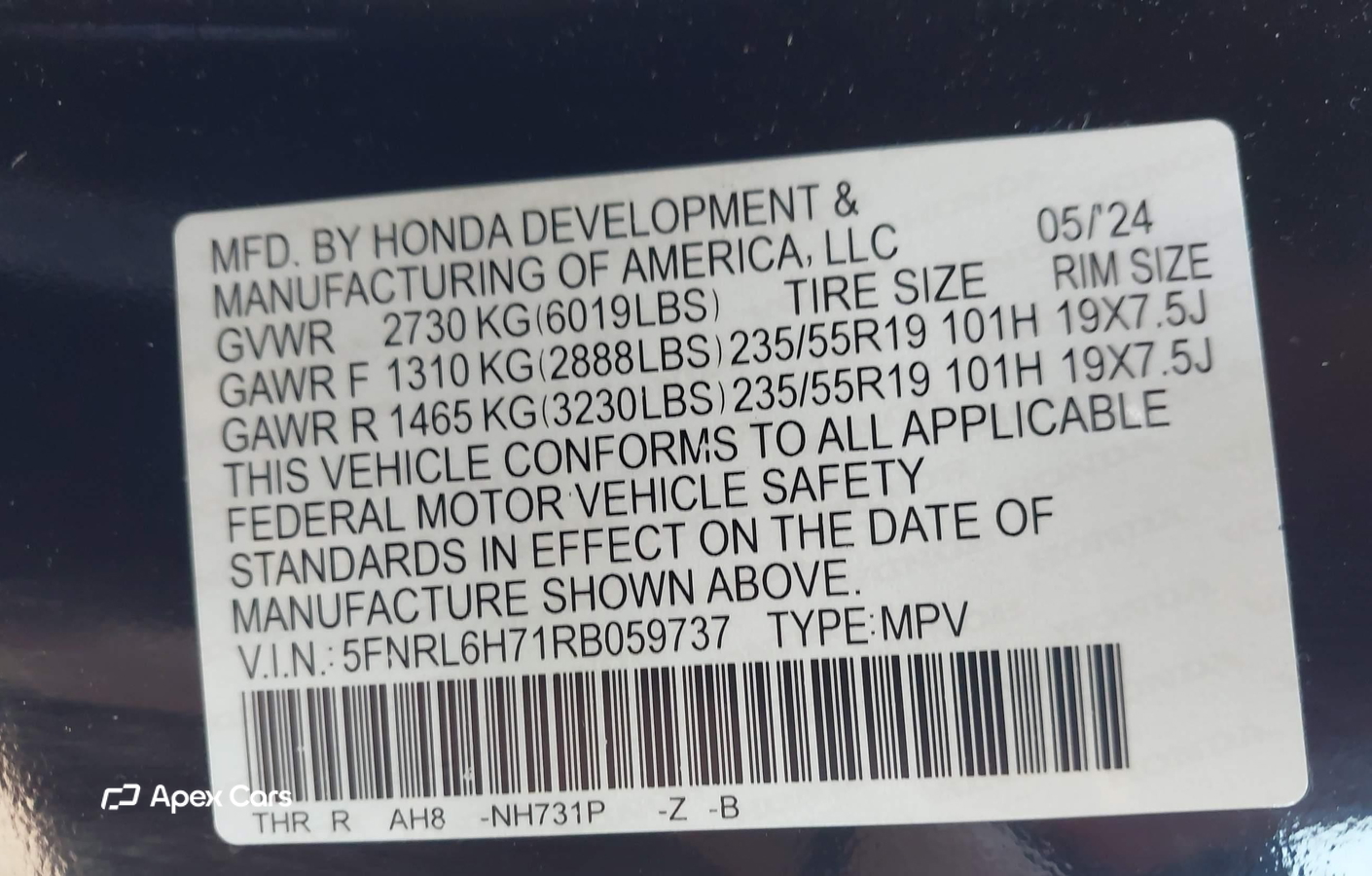 Honda Odyssey 2024
