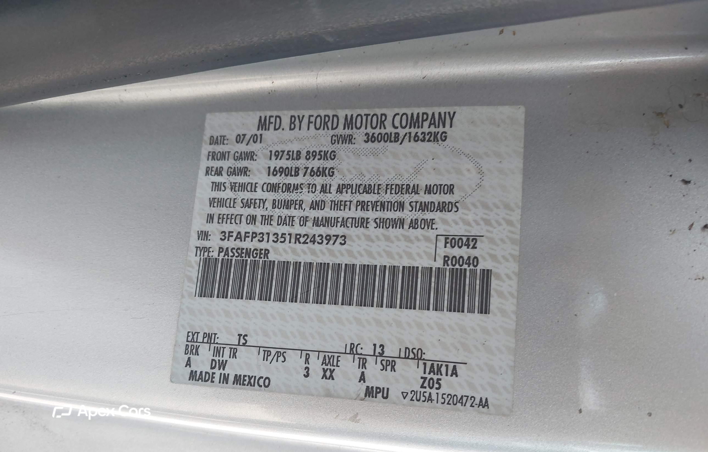 Ford Focus 2001