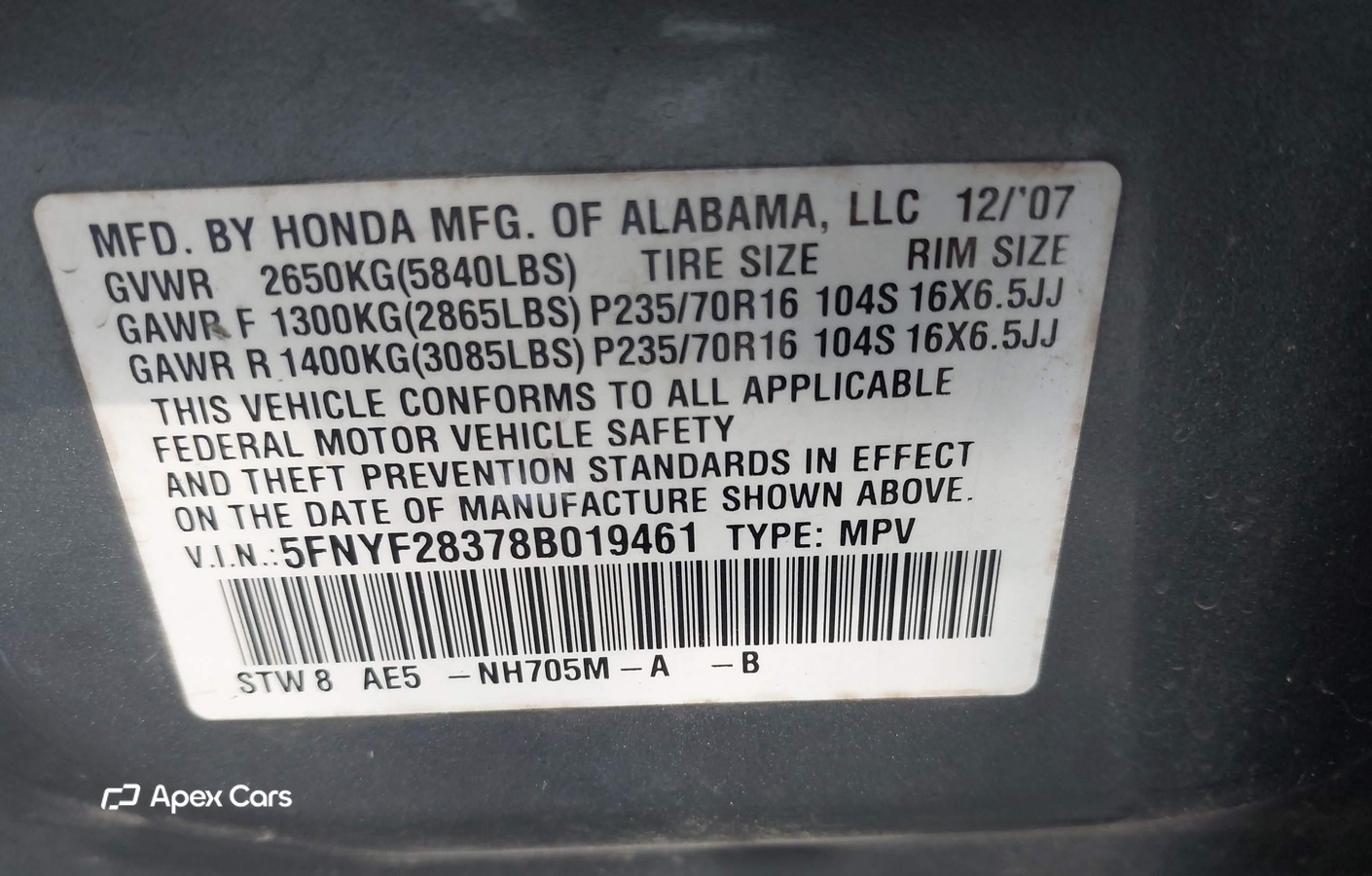 Honda Pilot 2008