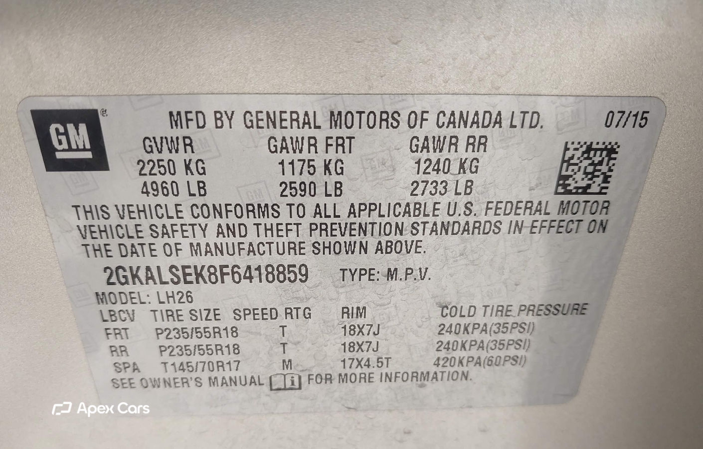 GMC Terrain 2015