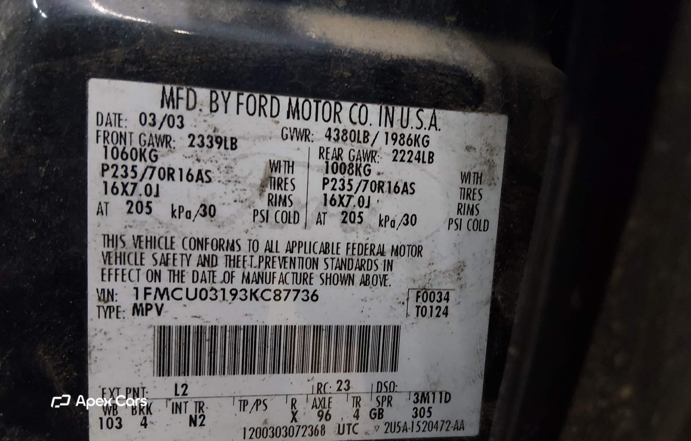 Ford Escape 2003