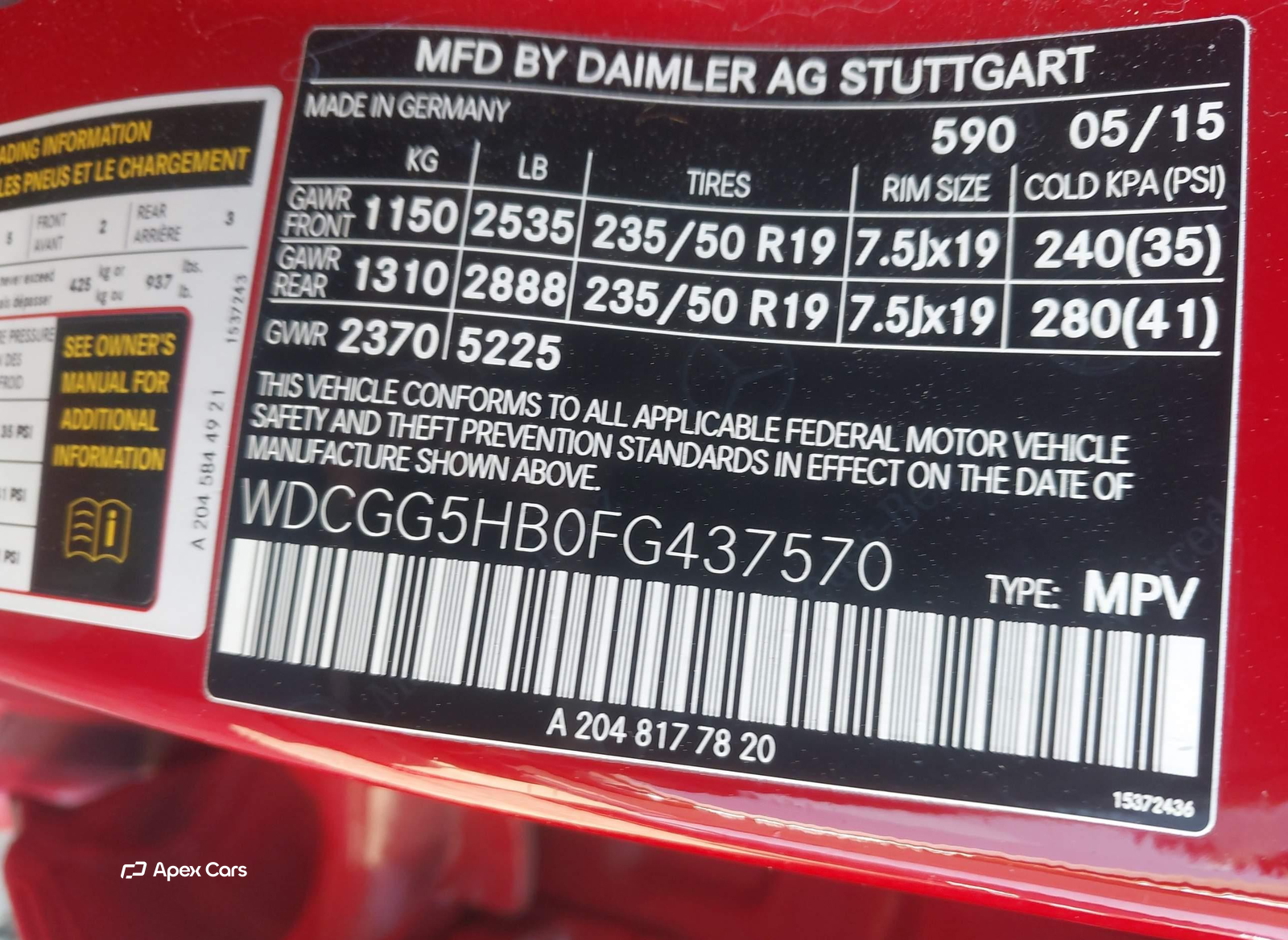 Mercedes-Benz GLK-klasse 2015