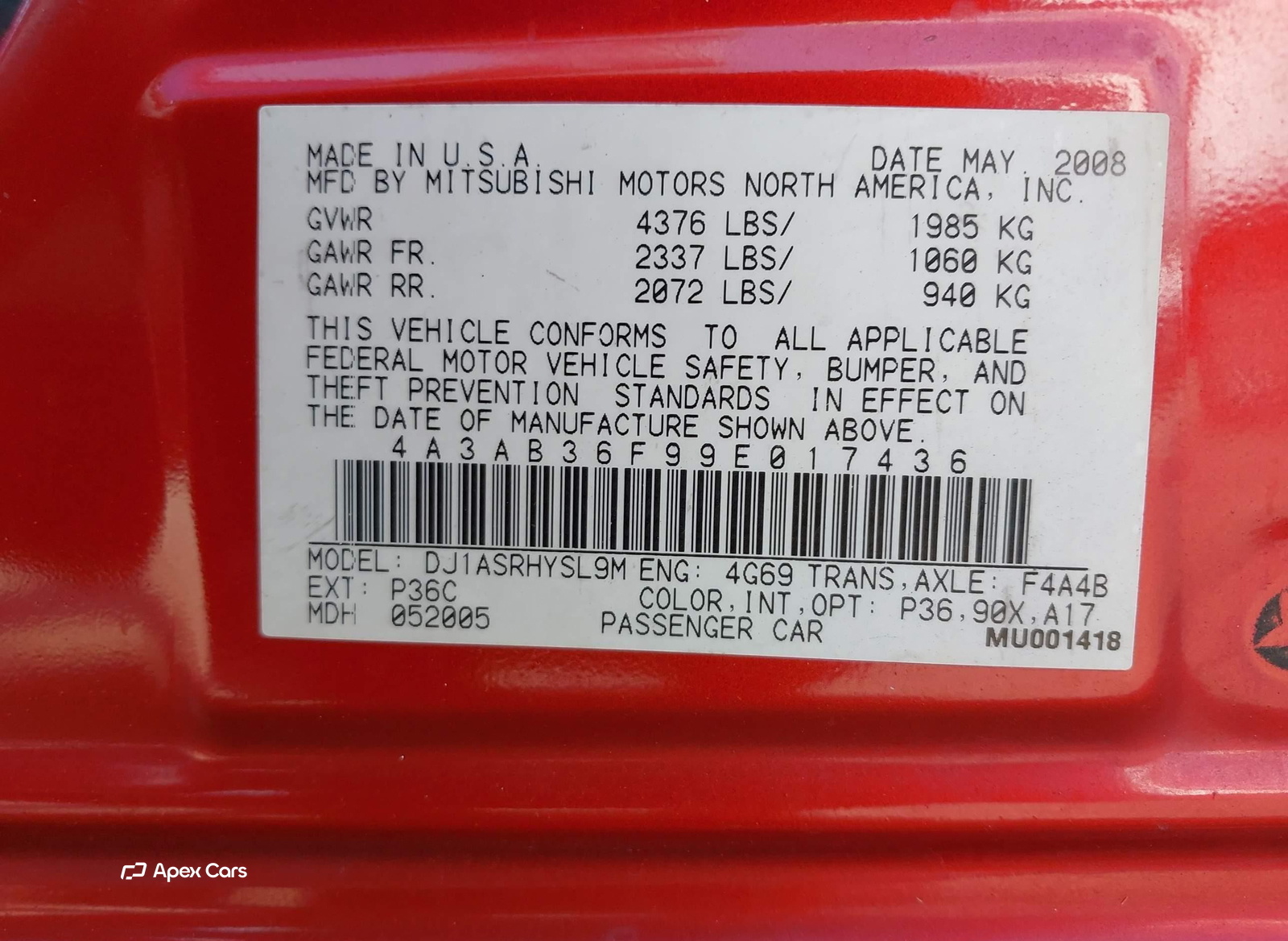 Mitsubishi Galant 2009