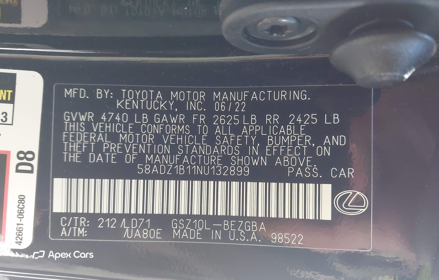 Lexus ES 2022