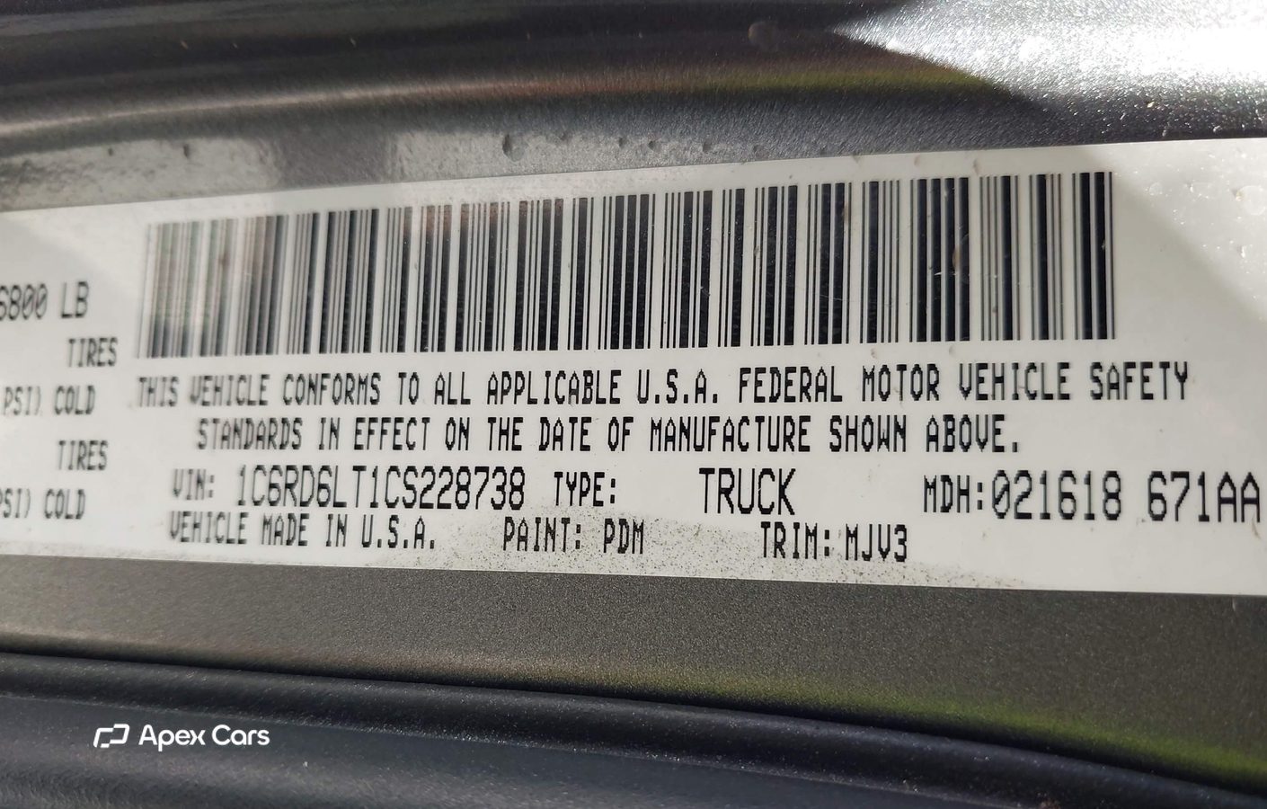 RAM 1500 2012