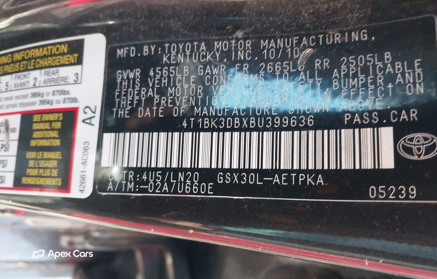 Toyota Avalon 2011