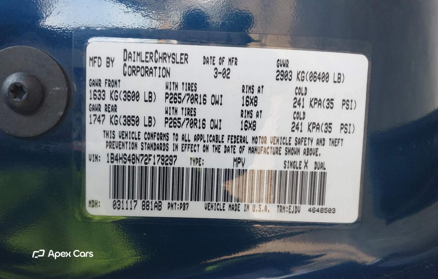 Dodge Durango 2002