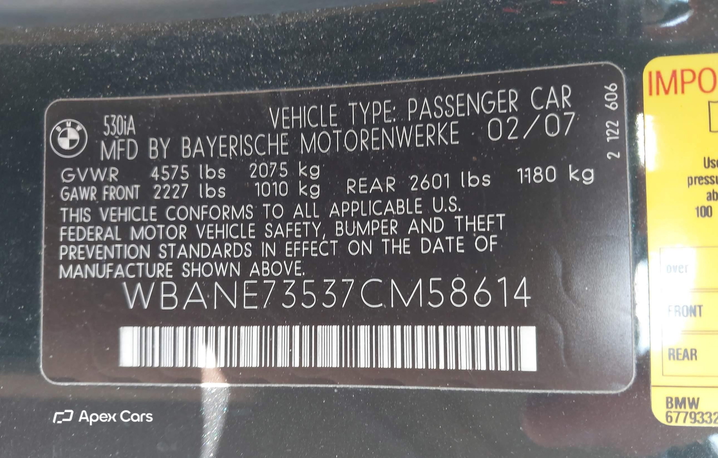 BMW Series 5 2007