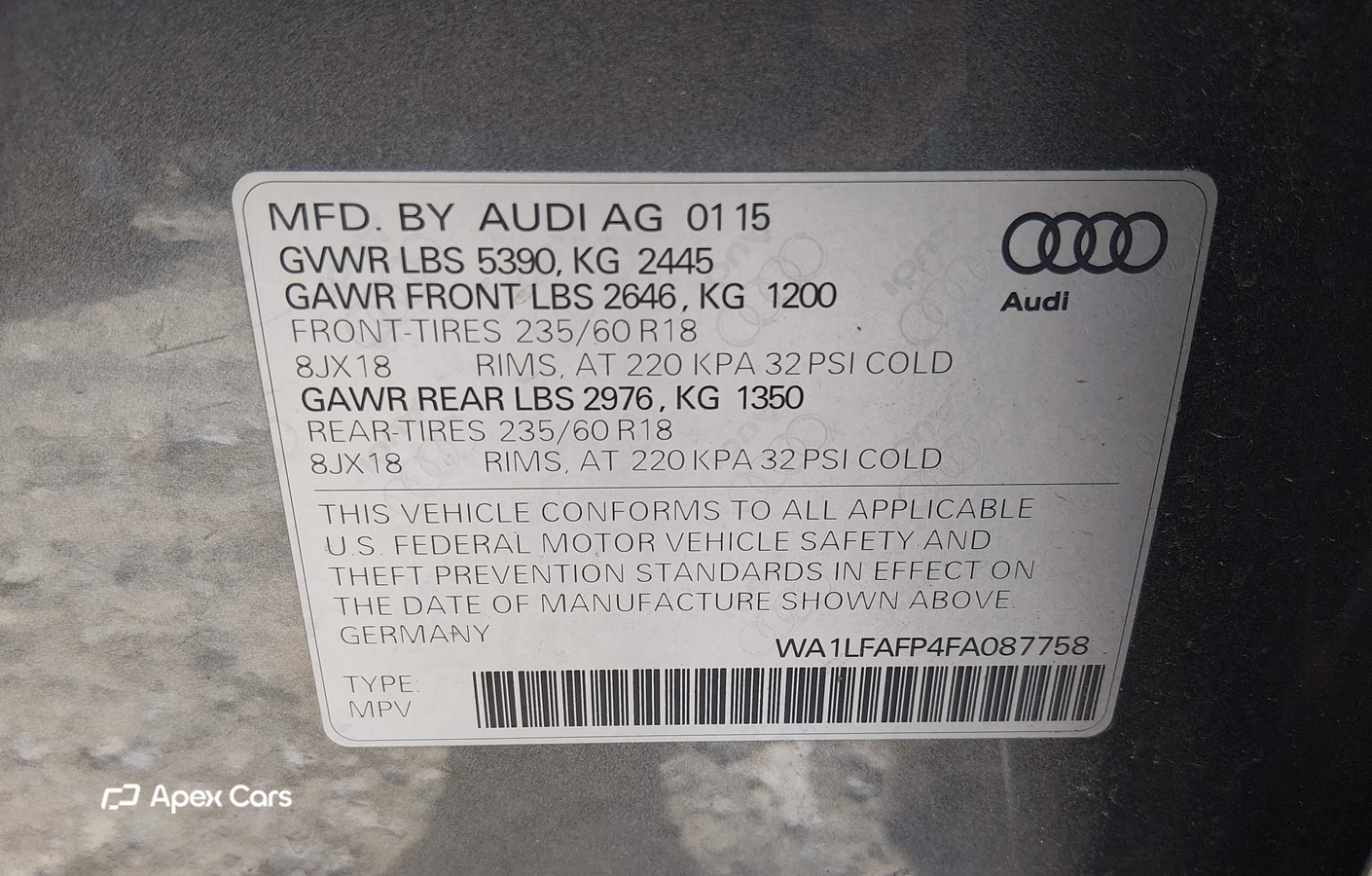 Audi Q5 2015