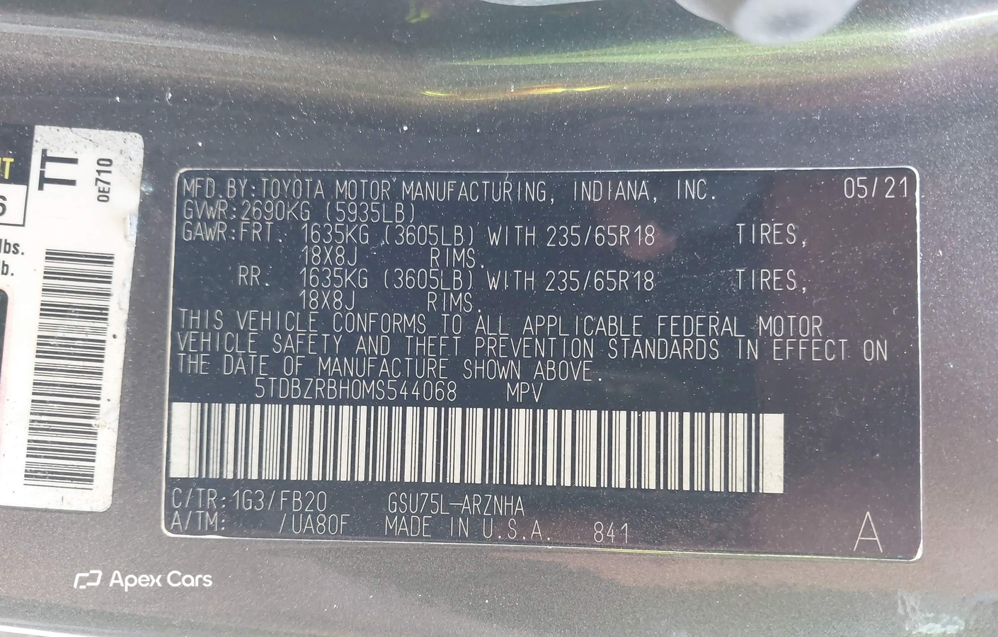 Toyota Highlander 2021