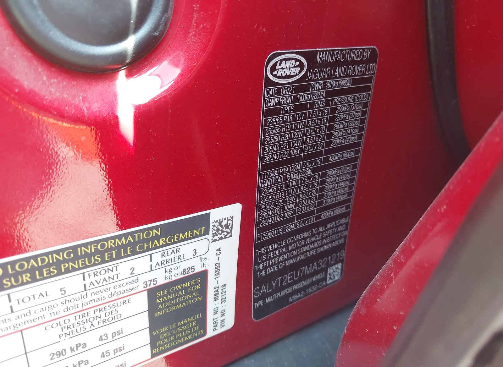 Land Rover Range Rover Velar 2021