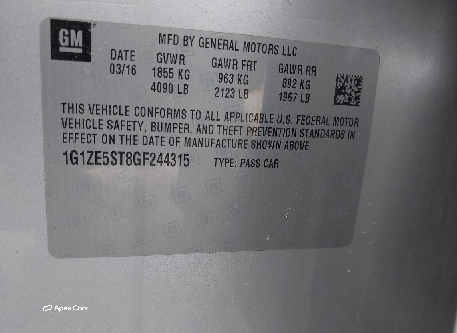 Chevrolet Malibu 2016