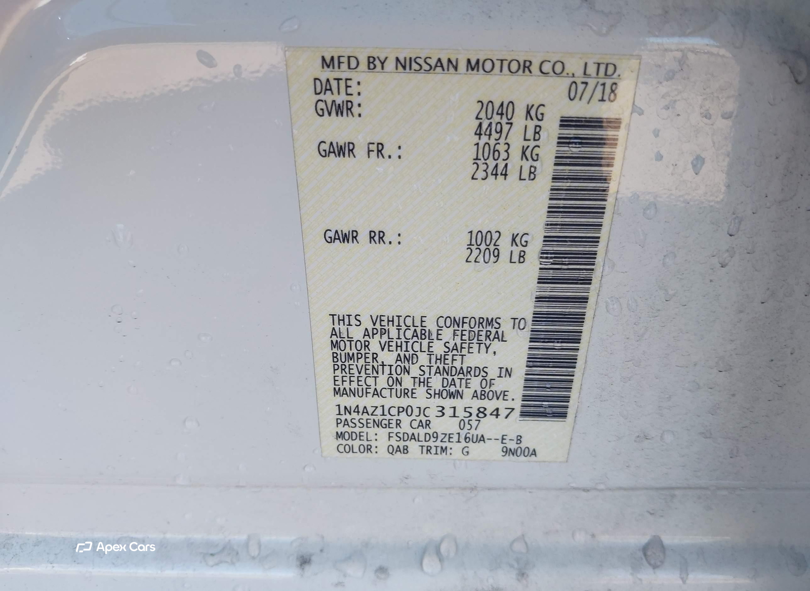 Nissan Leaf 2018