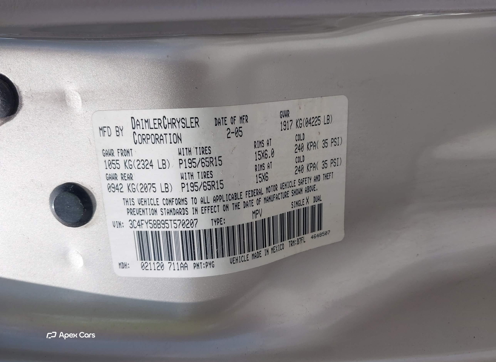 Chrysler PT Cruiser 2005