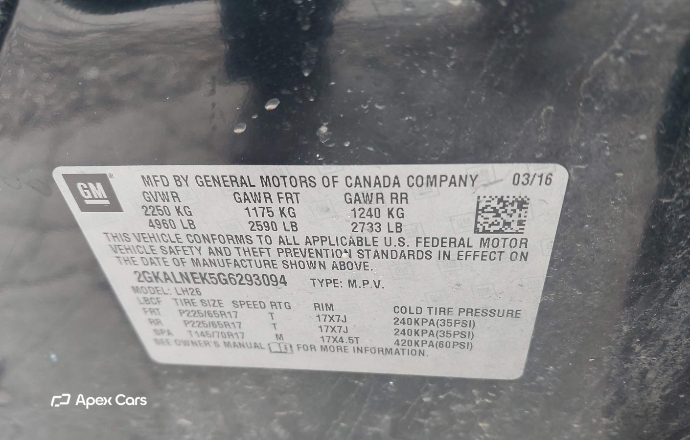GMC Terrain 2016