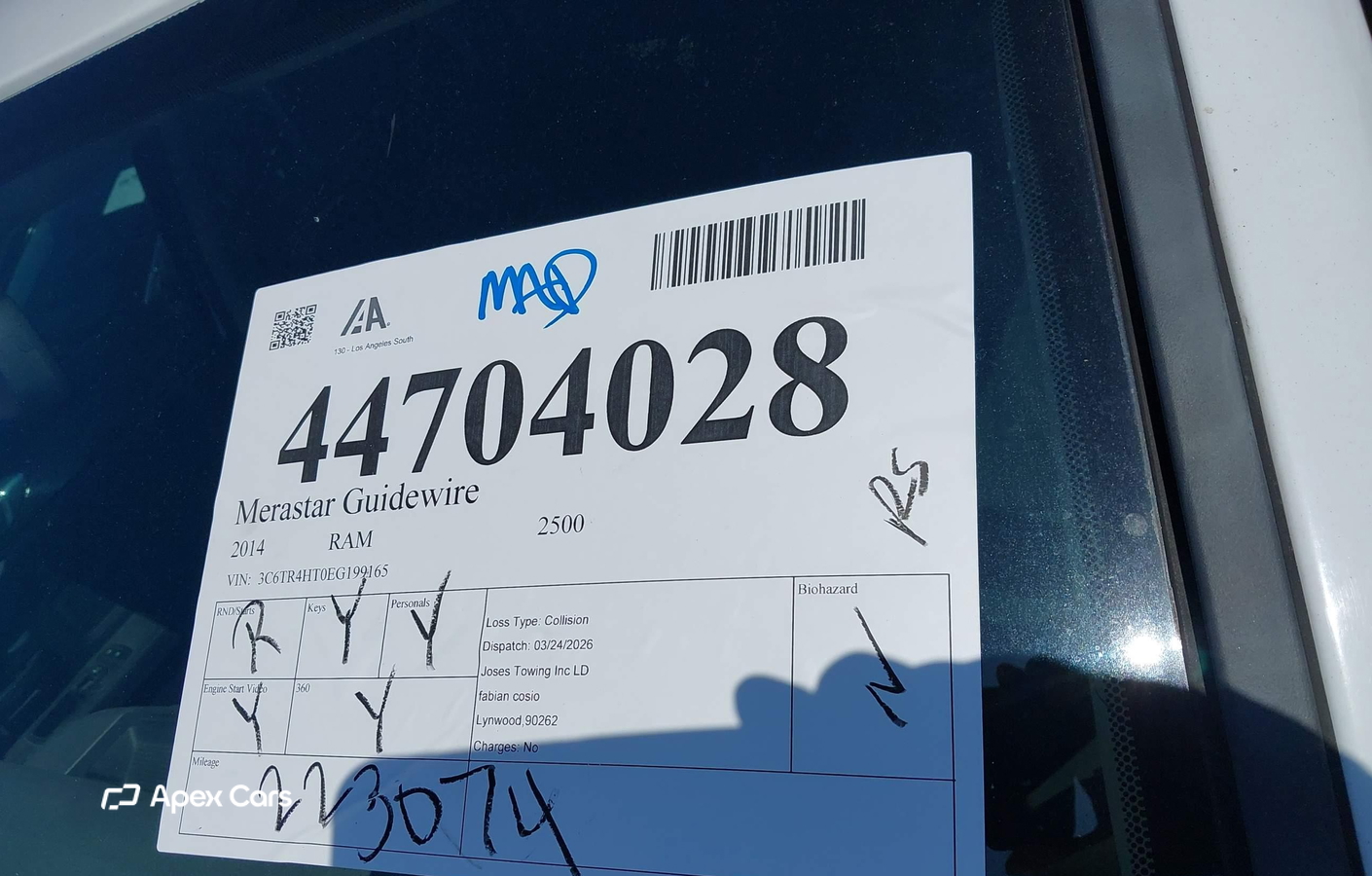 RAM 2500 2014