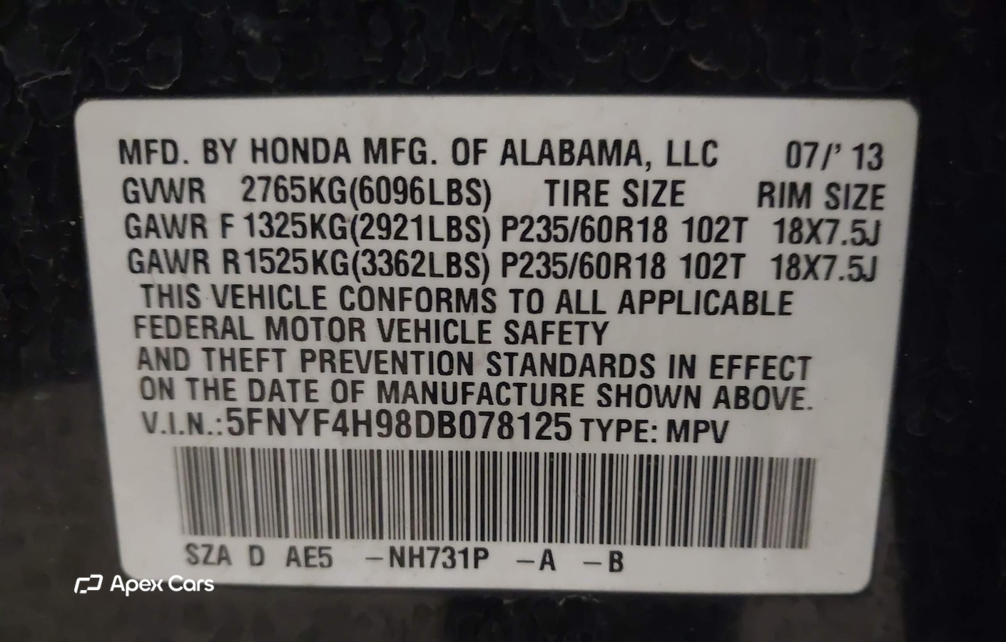 Honda Pilot 2013