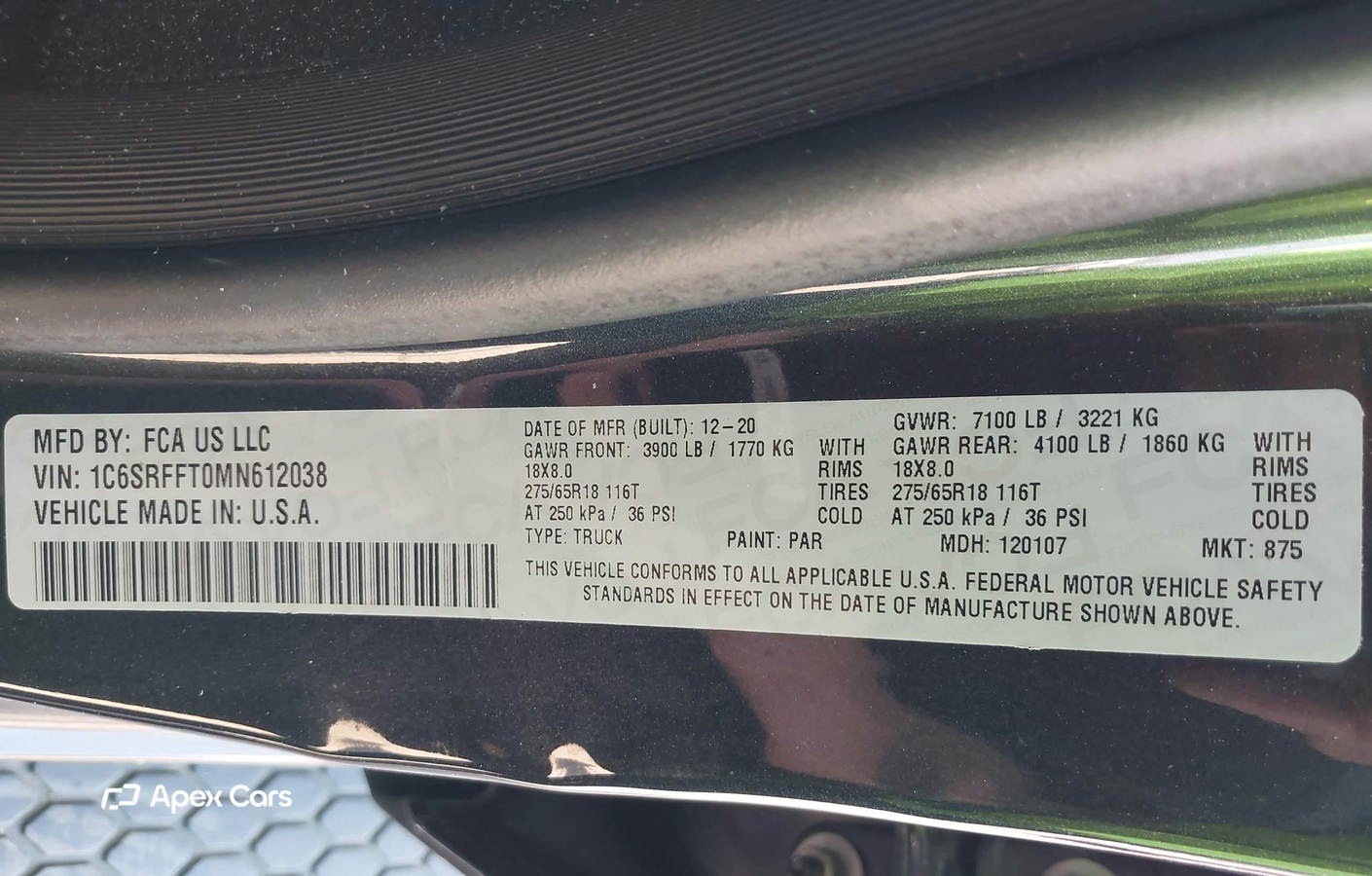 RAM 1500 2021