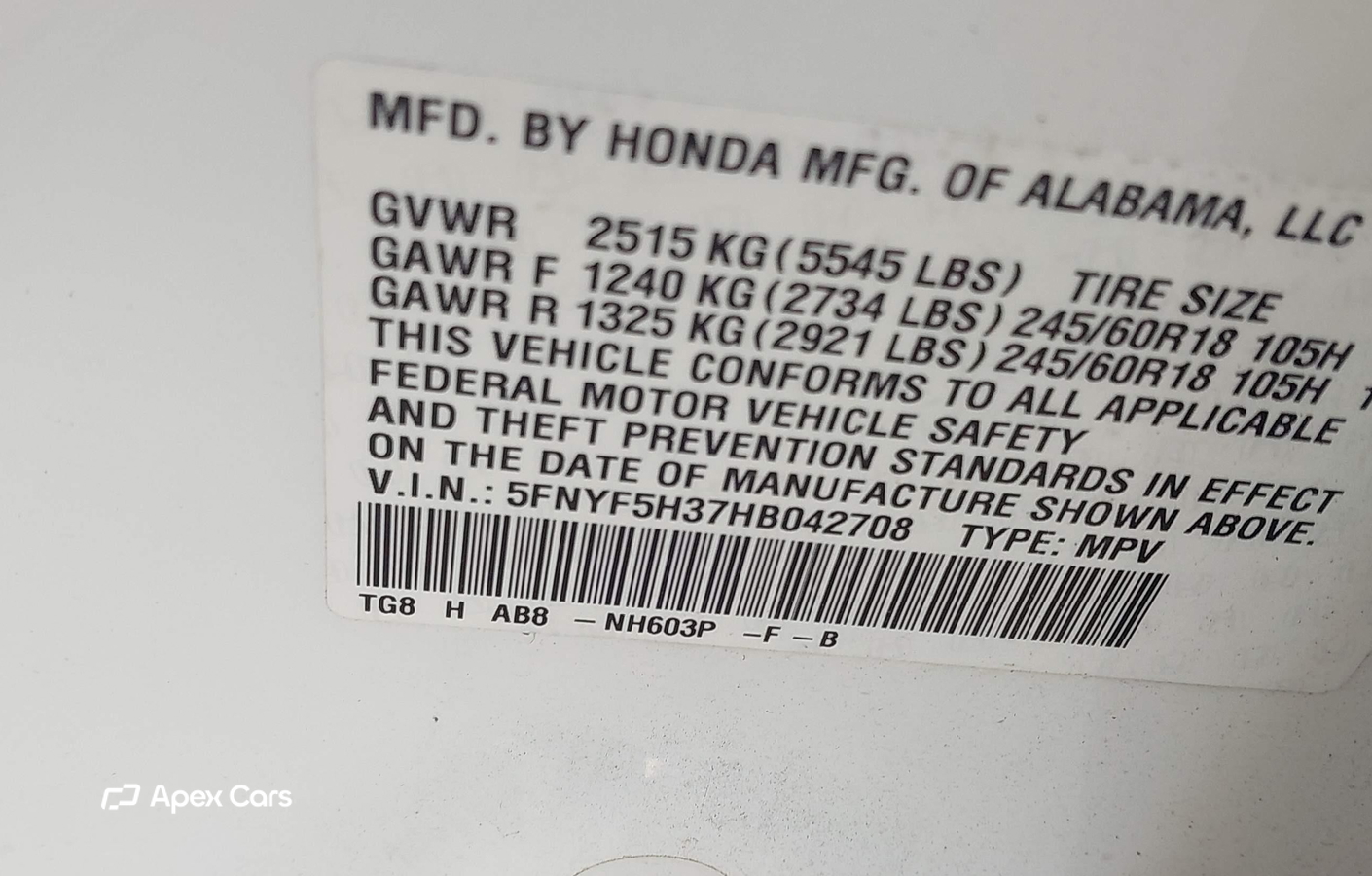 Honda Pilot 2017