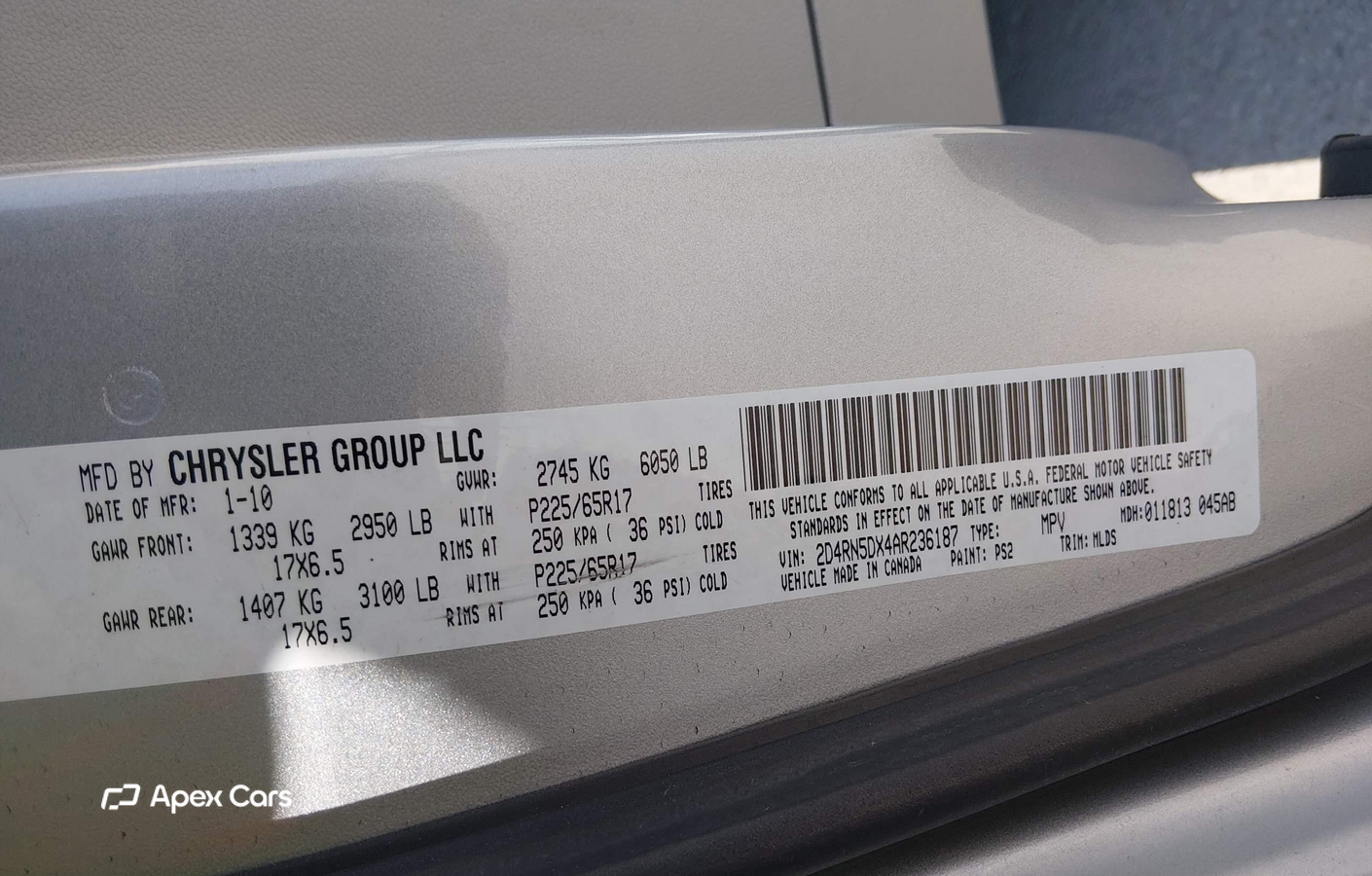 Dodge Caravan 2010