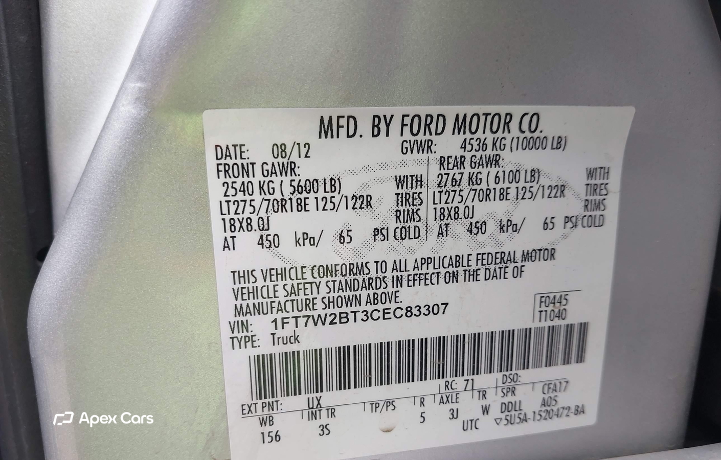 Ford F250 2012