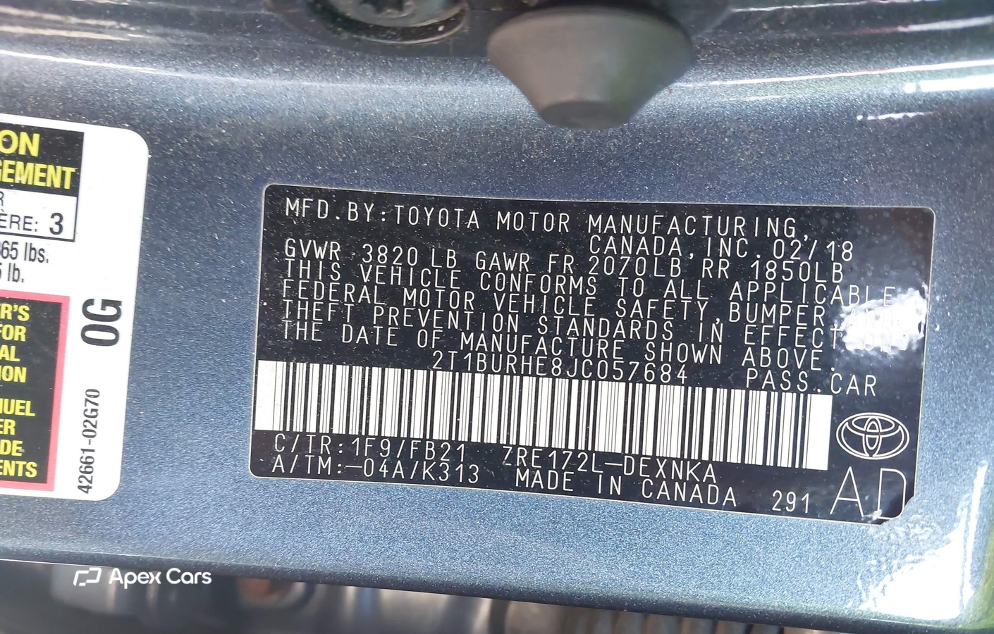 Toyota Corolla 2018