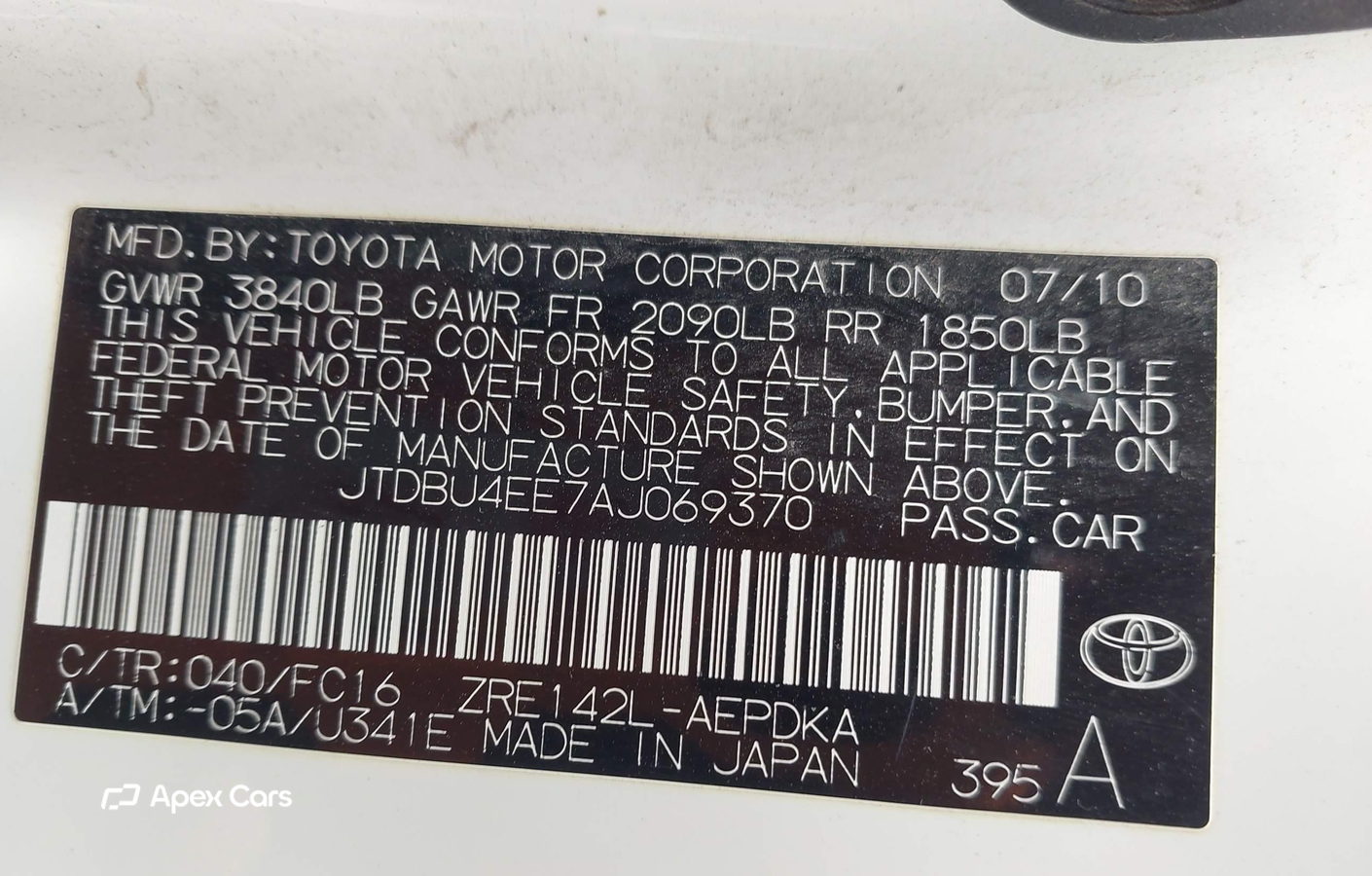 Toyota Corolla 2010
