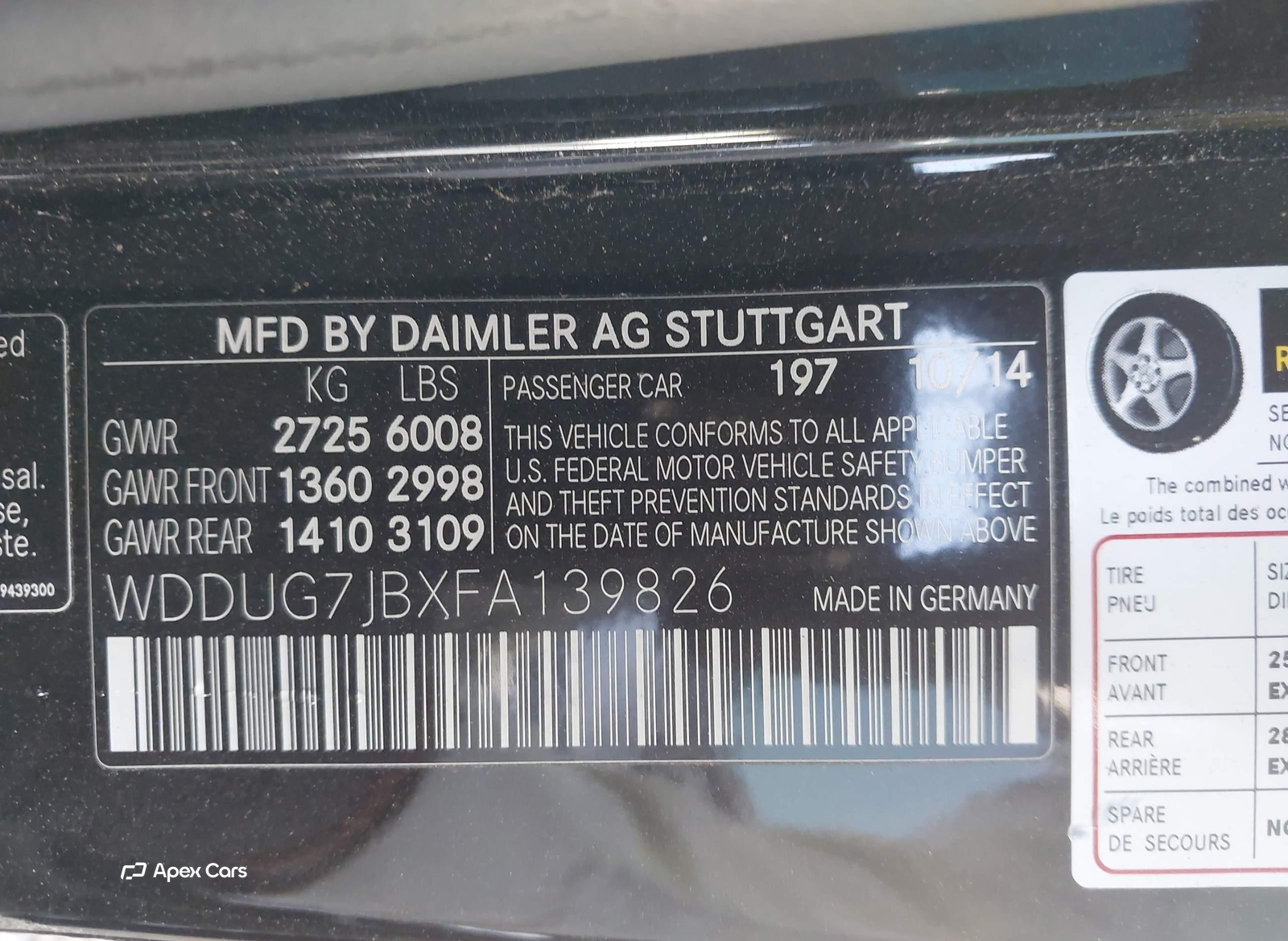 Mercedes-Benz S-klasse AMG 2015