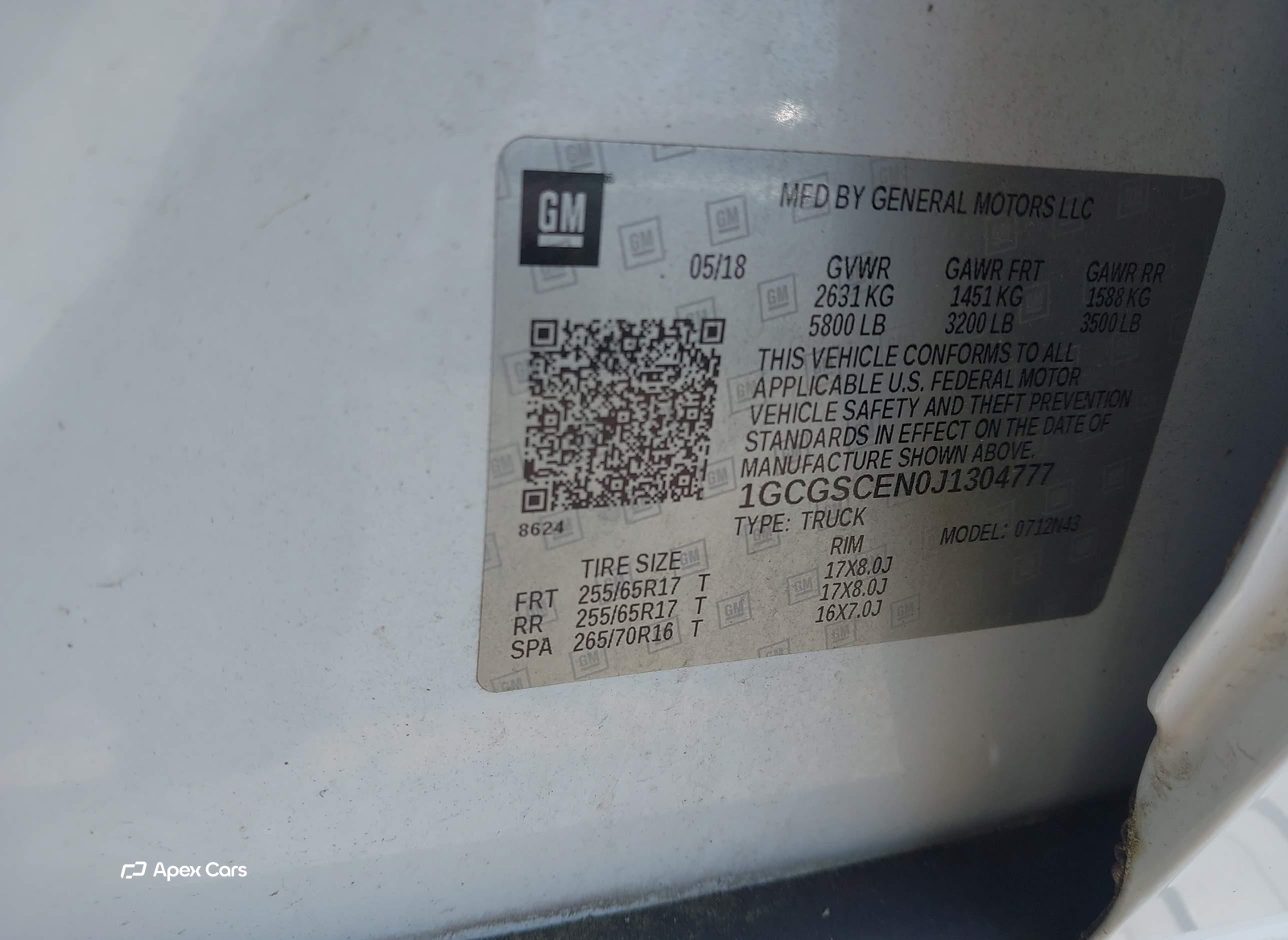 Chevrolet Colorado 2018