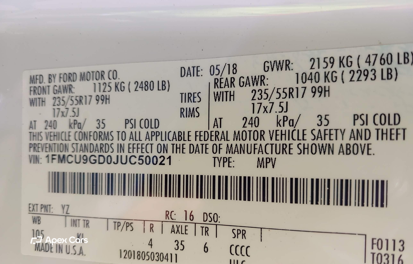 Ford Escape 2018