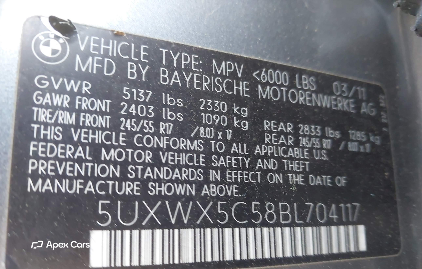 BMW X3 2011