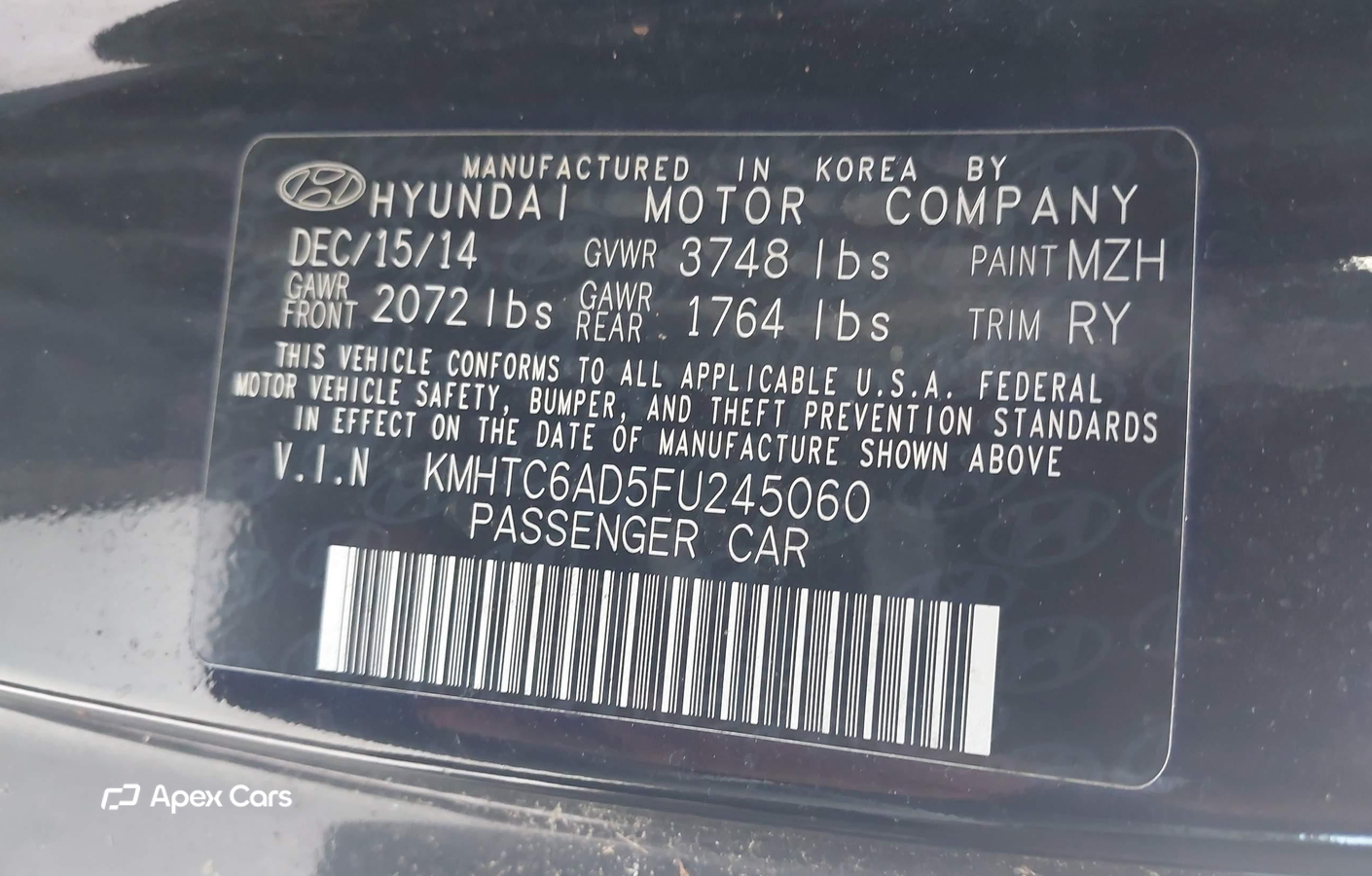 Hyundai Veloster 2015