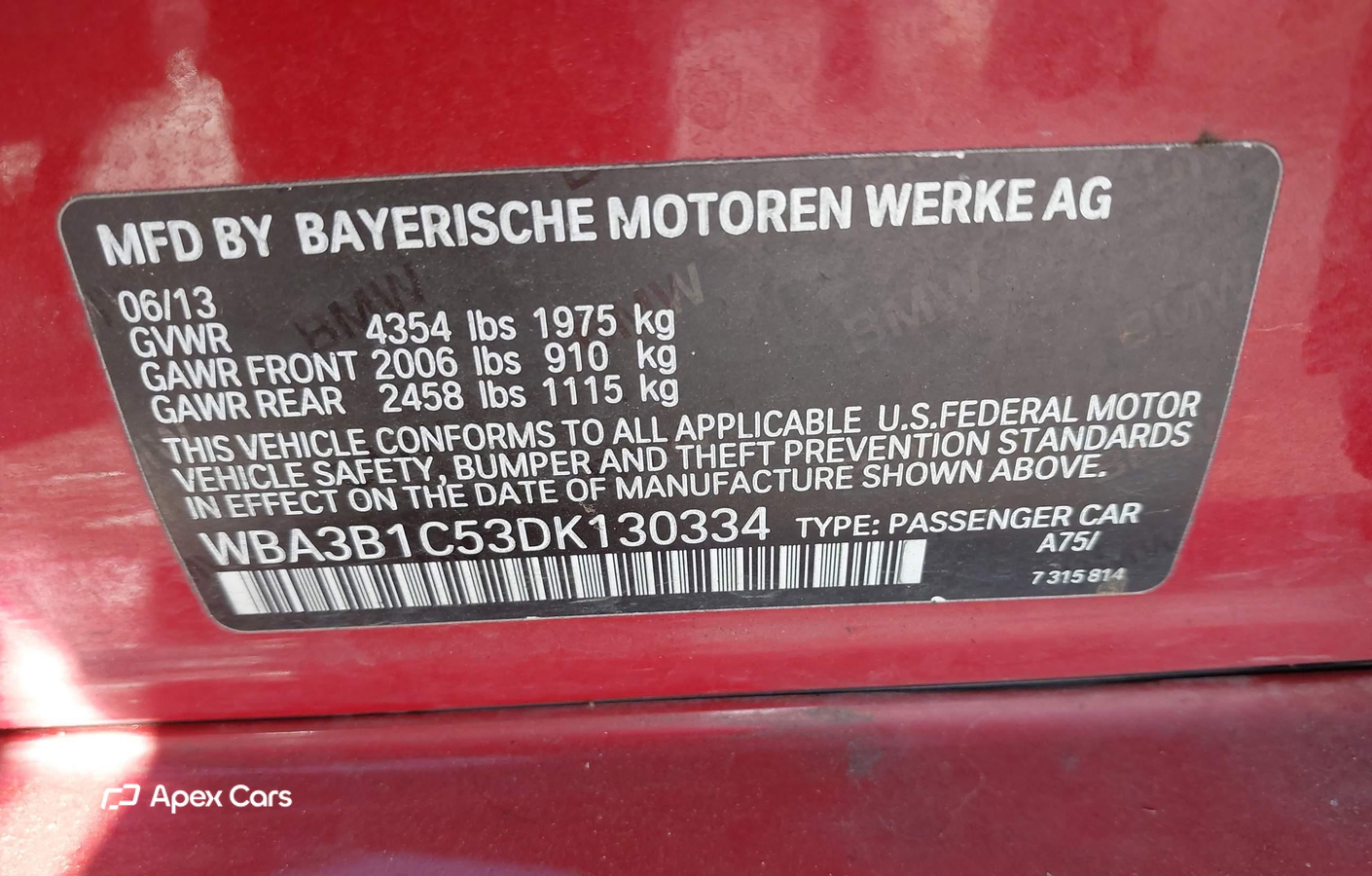 BMW Series 3 2013