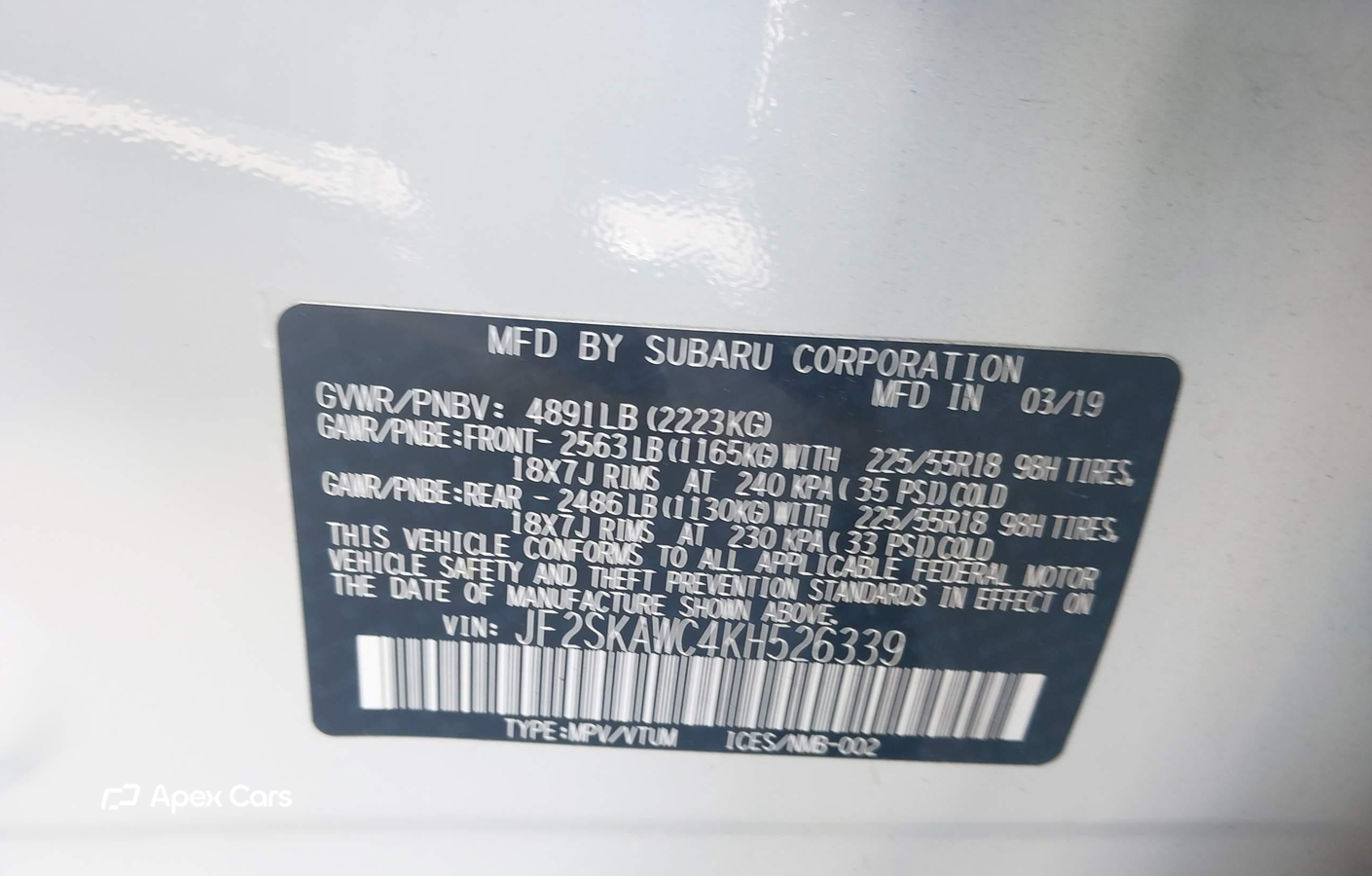 Subaru Forester 2019