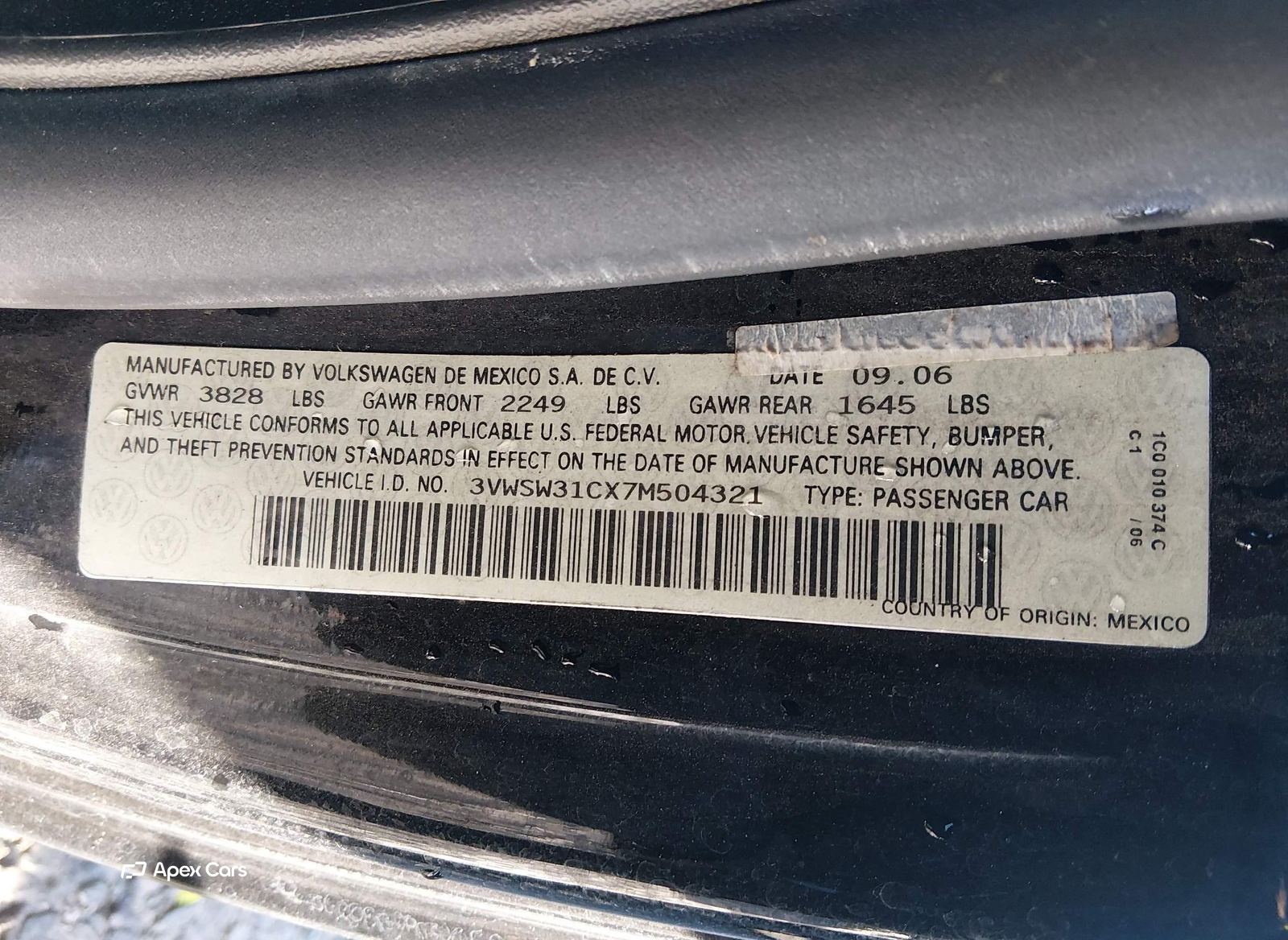 Volkswagen Beetle 2007