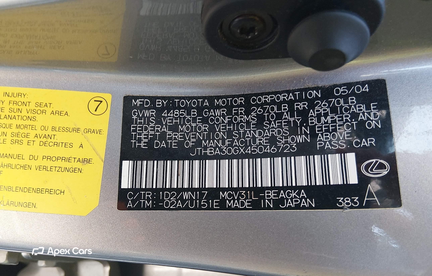 Lexus ES 2004
