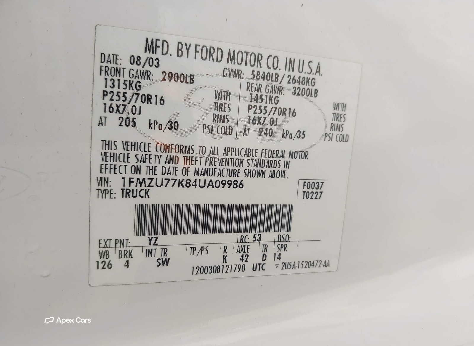 Ford Explorer Sport Trac 2004